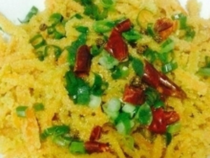 粉蒸胡萝卜丝