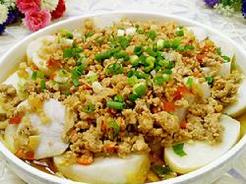 肉末蒸香芋