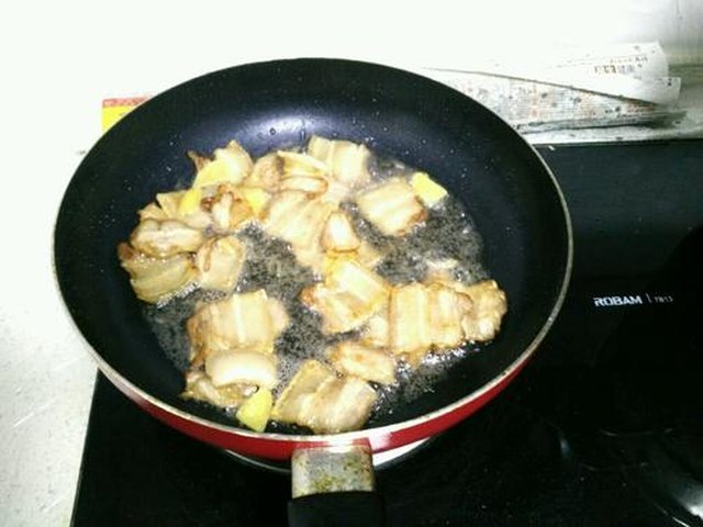 【生爆盐煎肉】步骤4