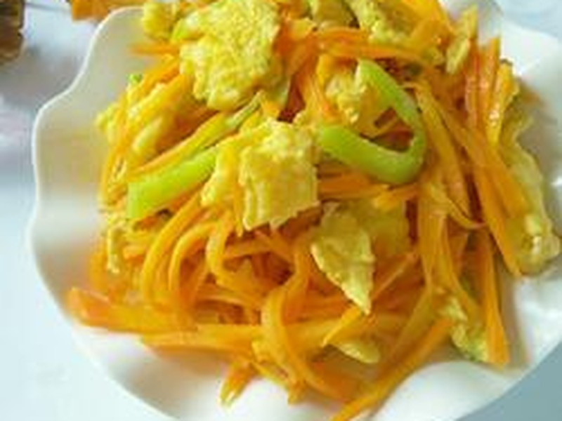 胡萝卜炒鸡蛋