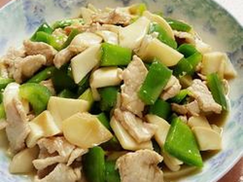 甜椒杏鲍菇肉片