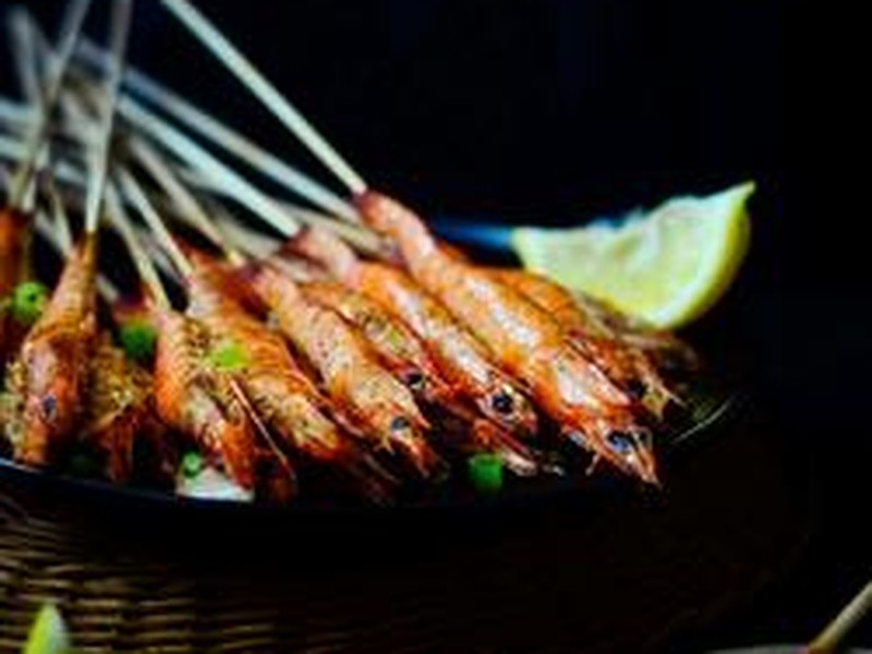 孜然串烤虾