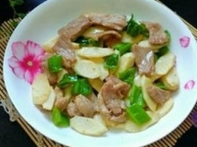 肉片炒山药
