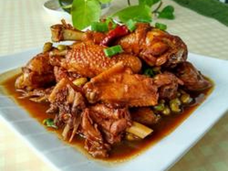 毛豆米烧鸡