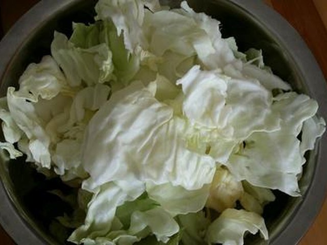 【猪油手撕圆白菜】步骤2