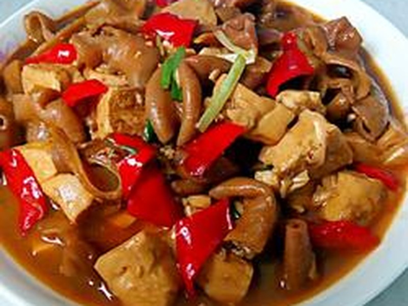 大肠炖豆腐