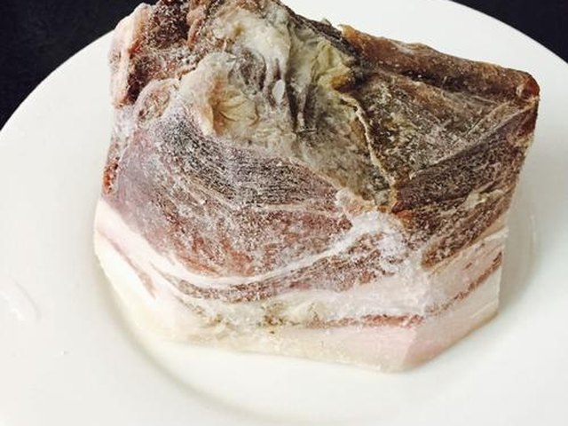 【韭苔腊肉】步骤1