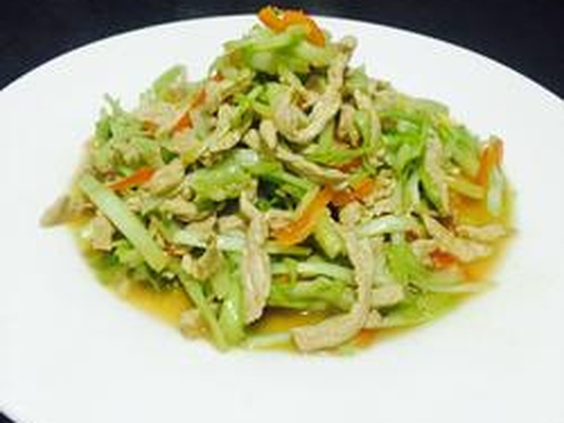 韭黄炒肉丝