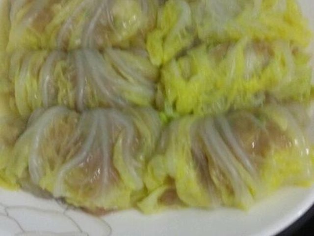 【白菜肉卷】步骤4