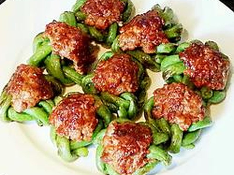 团团圆圆（豇豆酿肉）