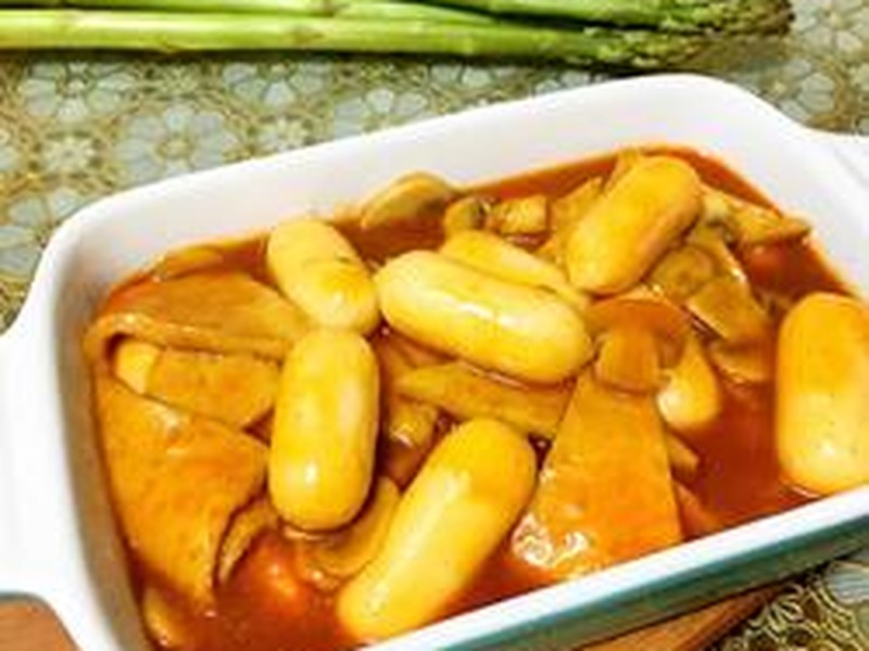 辣椒酱炒芝士年糕