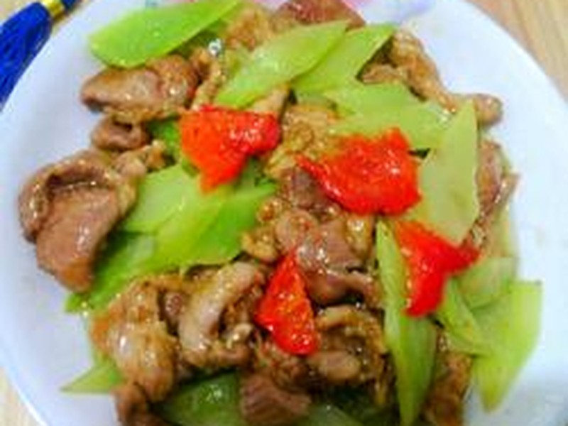 莴笋小炒肉