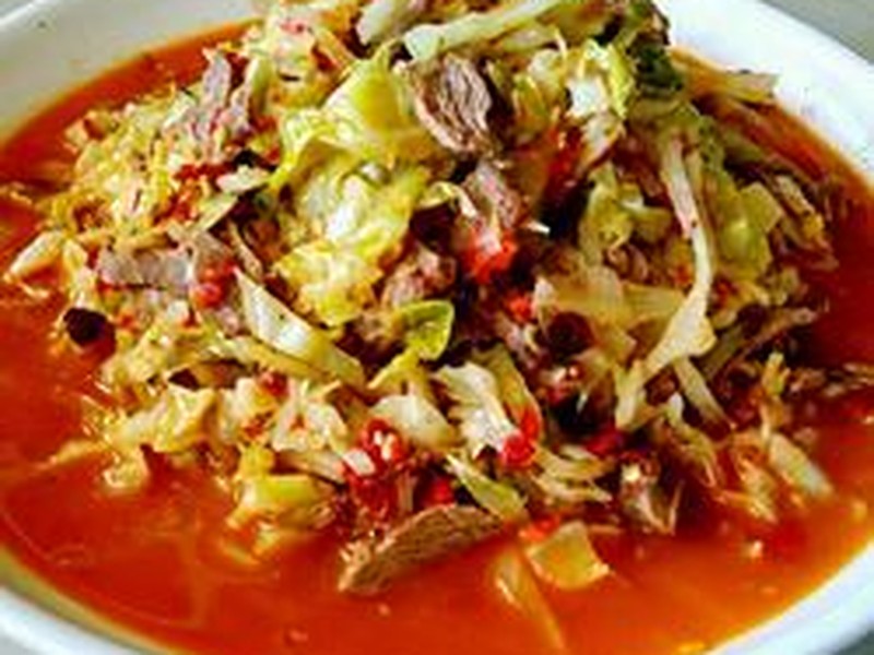莲花白炒肉