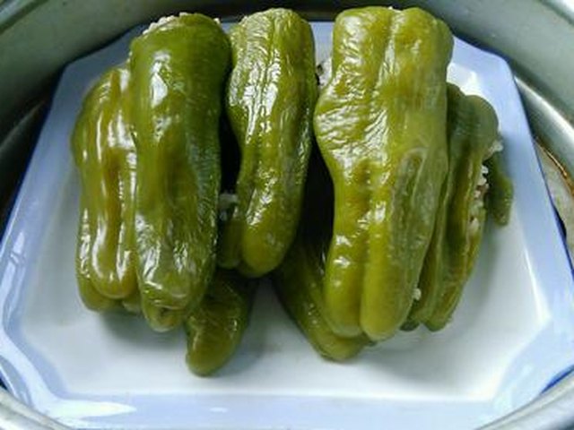 【青椒酿肉】步骤4