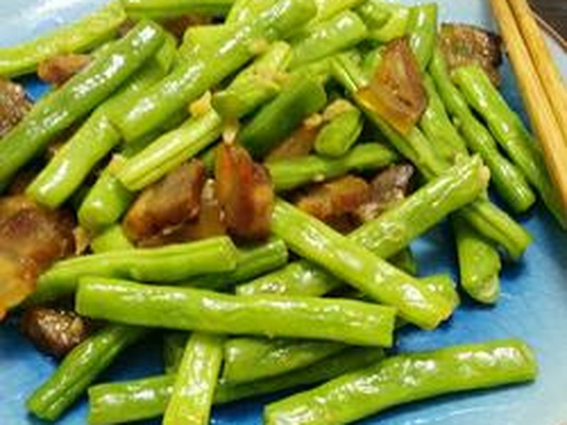 四季豆炒腊肉
