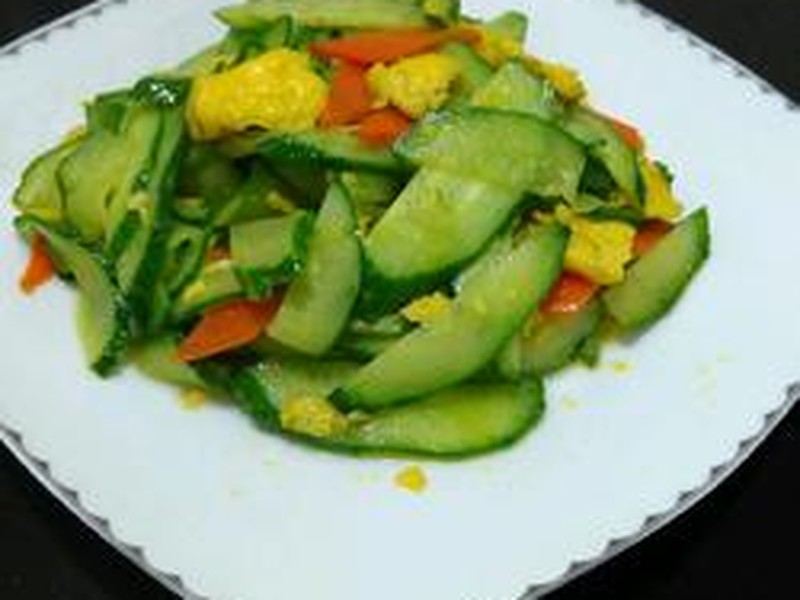 黄瓜炒鸡蛋