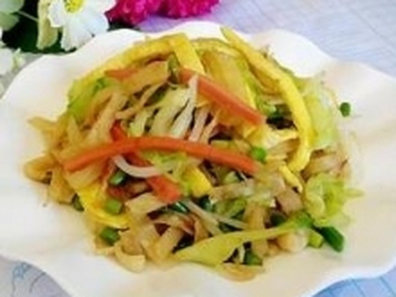 圆白菜炒饼