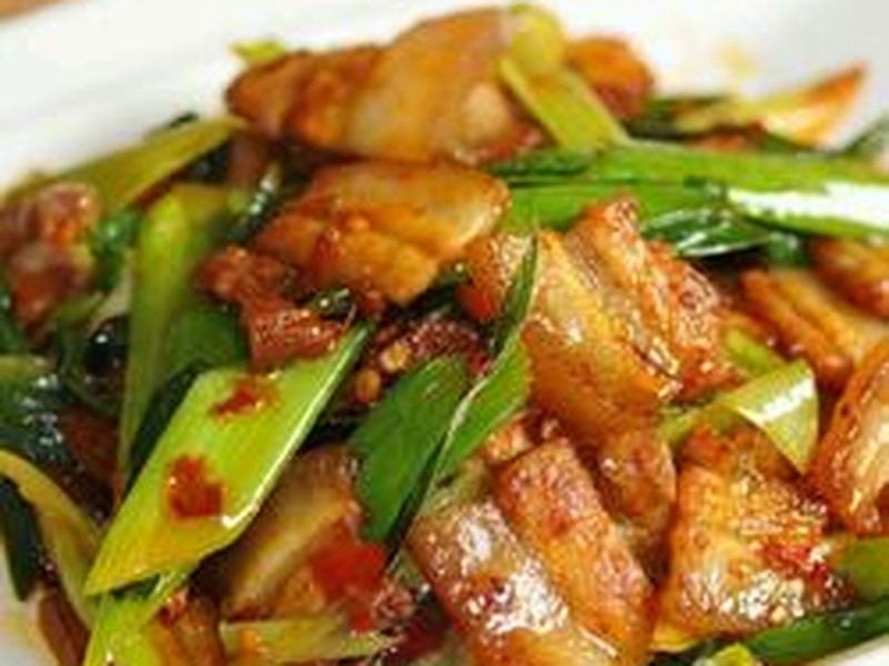 蒜苗小炒肉