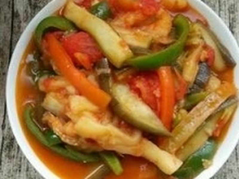 西红柿炒茄子