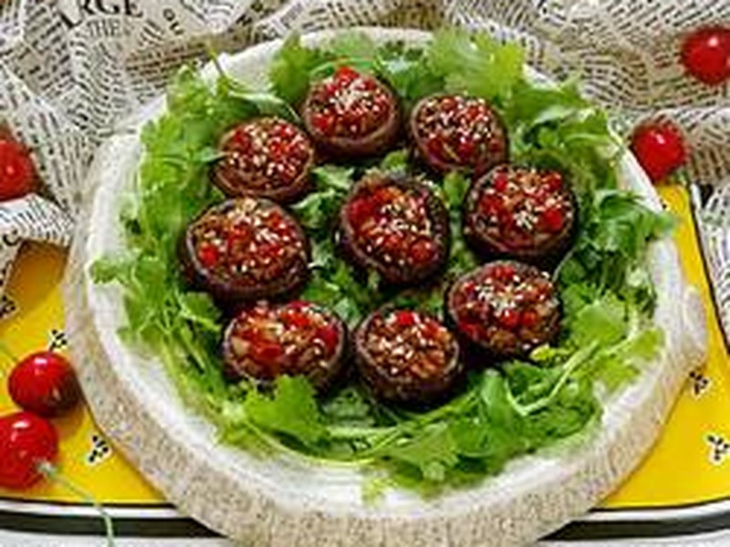 蒜蓉孜然烤香菇
