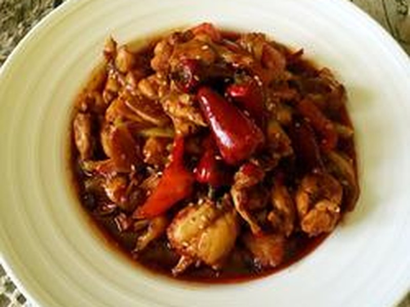 香辣红油牛蛙
