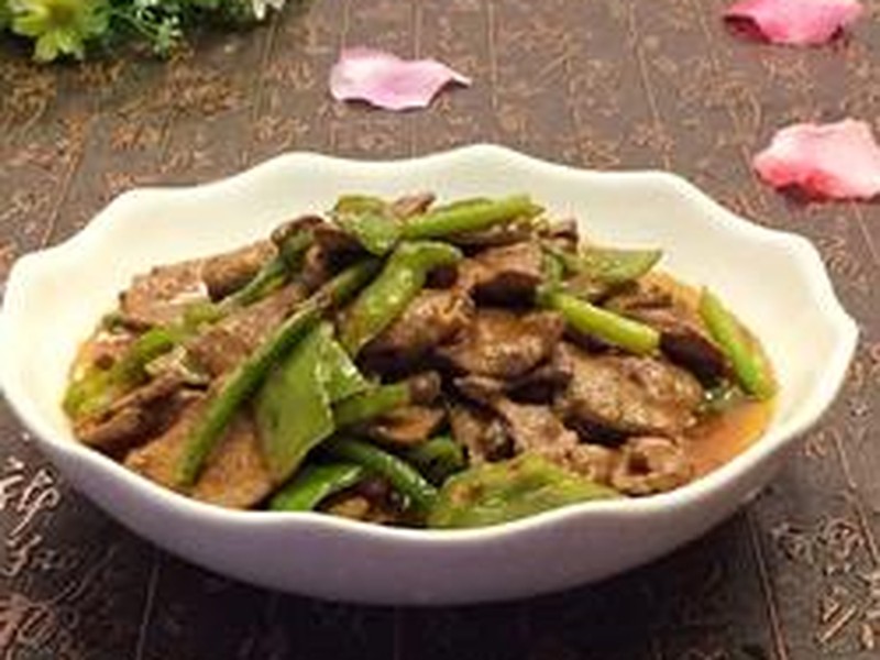 青椒炒猪肝