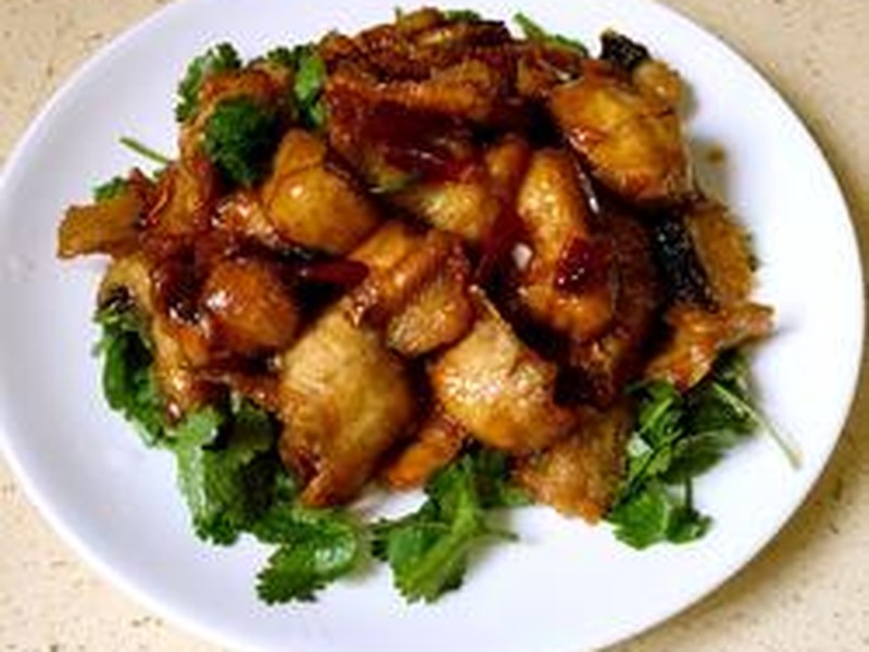 干煸黑鱼片