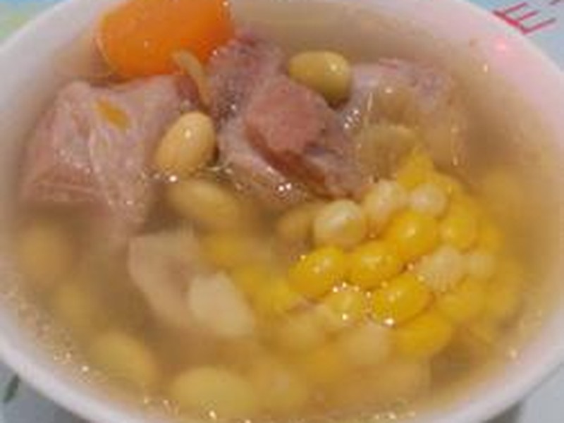 玉米毛豆骨头汤