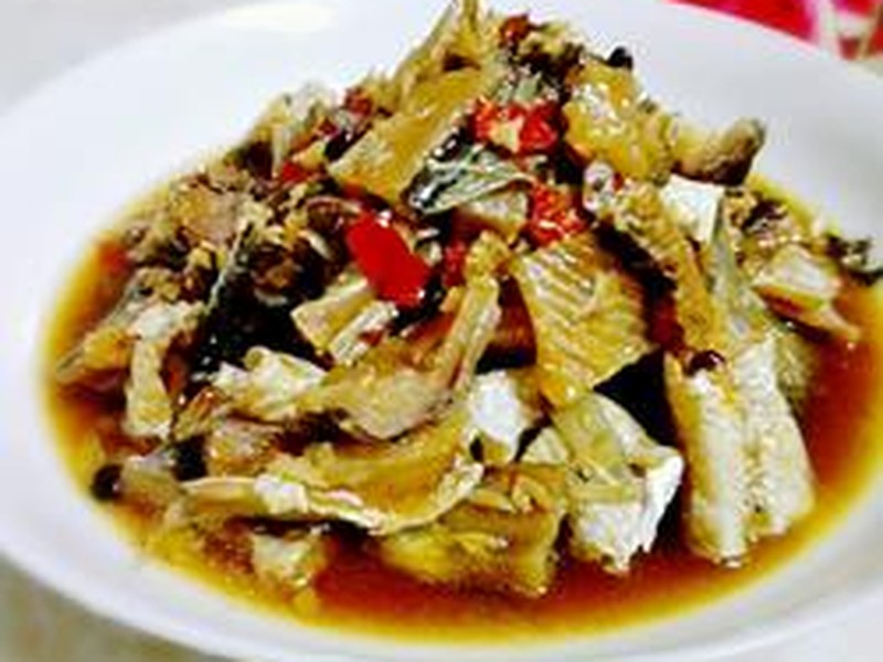 蒜蓉豉汁蒸鲮鱼干