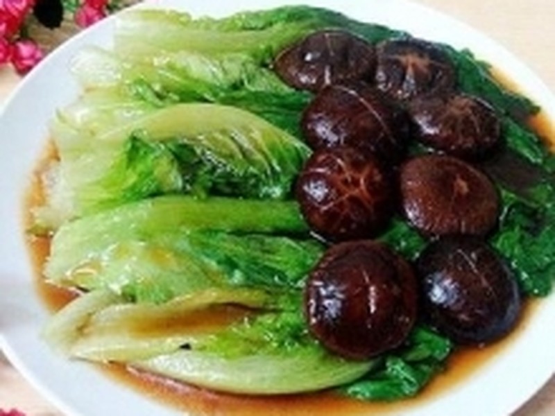 蚝油香菇扒生菜