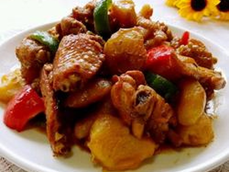 土豆焖鸡