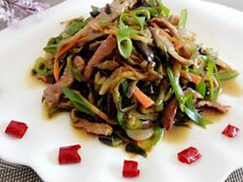 茄子炒肉丝