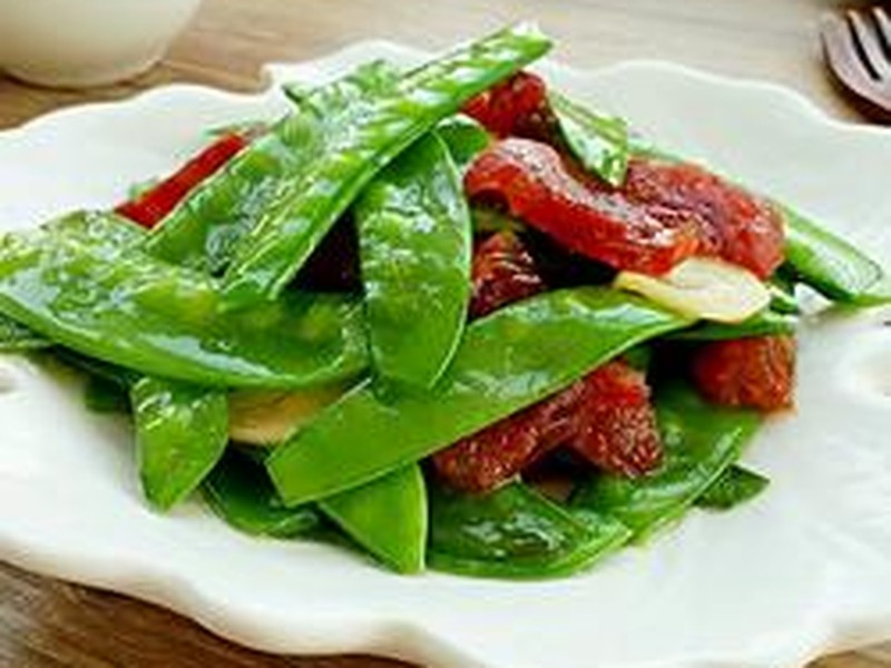 荷兰豆炒腊肠