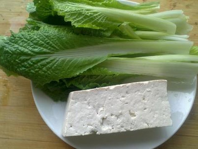 【小白菜炖豆腐】步骤1