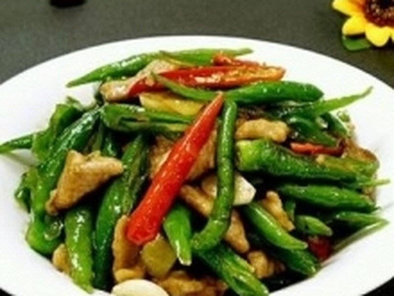 尖椒炒肉