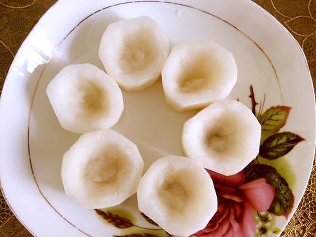 【肉酿白萝卜】步骤3制作图解