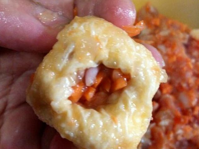 【煎焖酿豆腐泡】步骤3制作图解