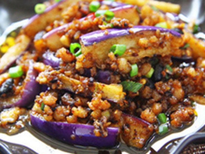 肉丁炒茄子