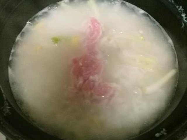 【瑶柱瘦肉粥】步骤4