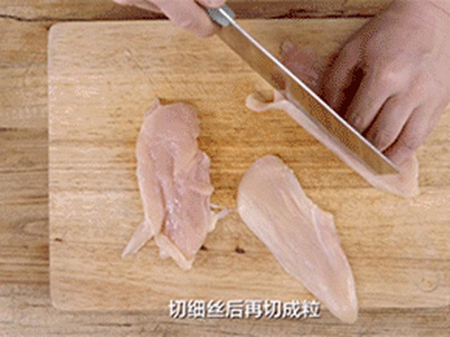 【鸡米芽菜】步骤2制作图解