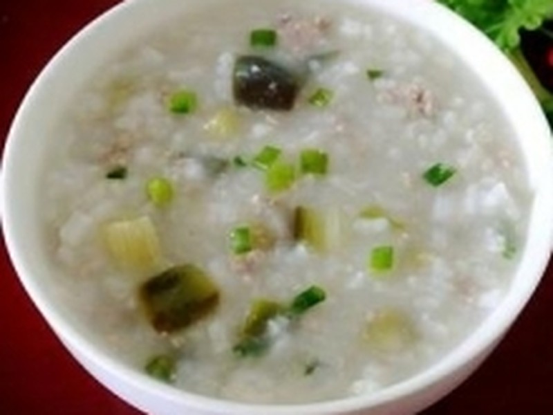 瘦肉茄子粥