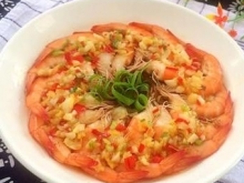 蒜蓉蒸虾