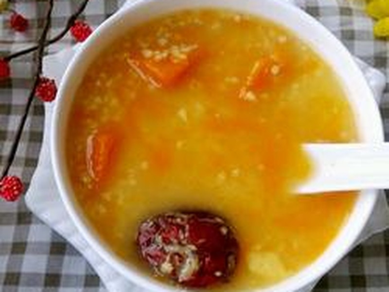 小米红枣南瓜粥