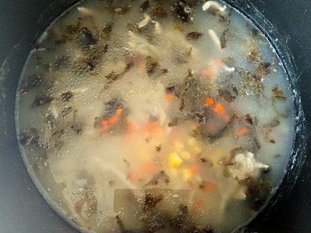 【紫菜瘦肉粥】步骤4