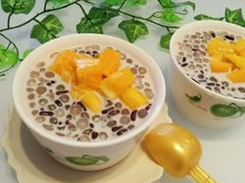 芒果蜜豆牛奶西米露