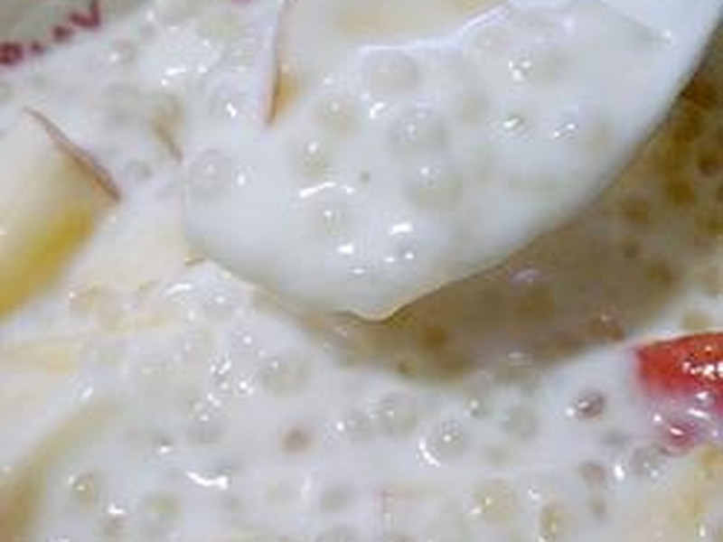 酸奶苹果西米露